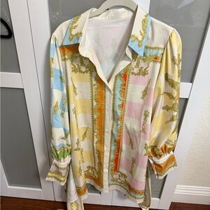 Commense Multicolor Casual Button Down Shirt